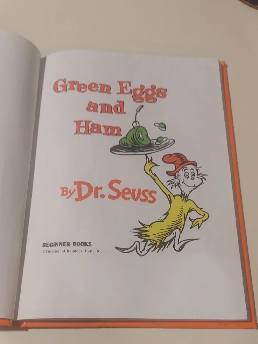 Green Eggs and Ham By Dr. Seuss Hardcover Edition